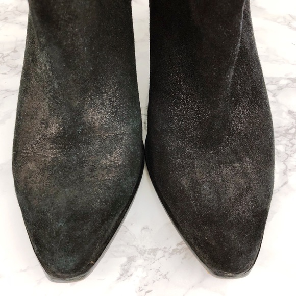 BELLE SIGERSON MORRISON Lamar Metallic Suede Boot - Picture 4 of 7